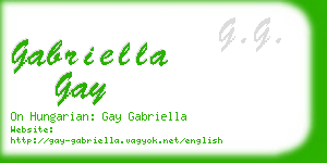 gabriella gay business card